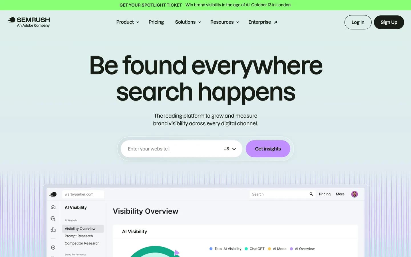 Semrush homepage — an all-in-one SEO suite with backlink data included Semrush homepage — an all-in-one SEO suite with backlink data included